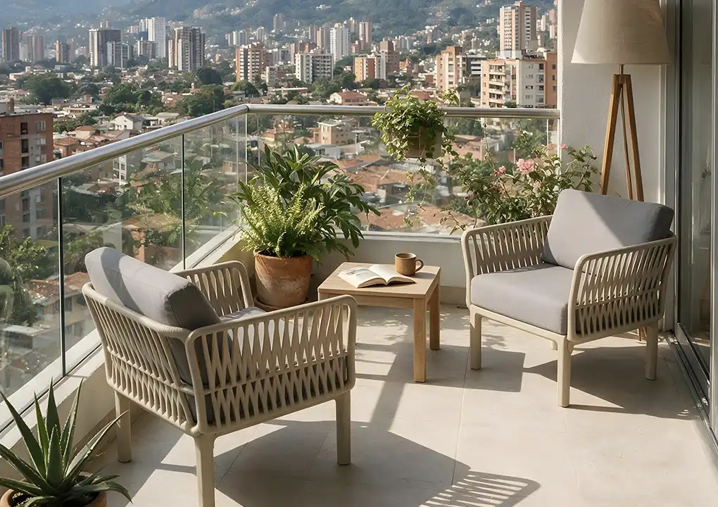Balcón Costiera · Mueble para balcón Solattu